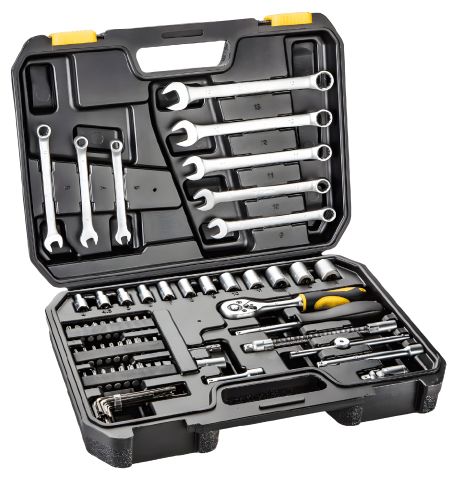 Набор торцевых ключей 1/4" 71 штук TOPEX 38D645