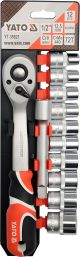 Торцевые головки с трещоткой 10-24 мм Yato YT-38821 (набор)