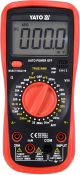 Мультиметр з LCD-дисплеєм і провідниковими контактами для вимірювання електричних параметрів Yato YT-73083 Мультиметр з LCD-дисплеєм і провідниковими контактами для вимірювання електричних параметрів Yato YT-73083