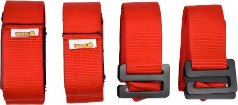 Набор ремней для переноса мебели 2 - для спины, 2 - для груза 5 x 280 см, 4 шт, Vorel 74722