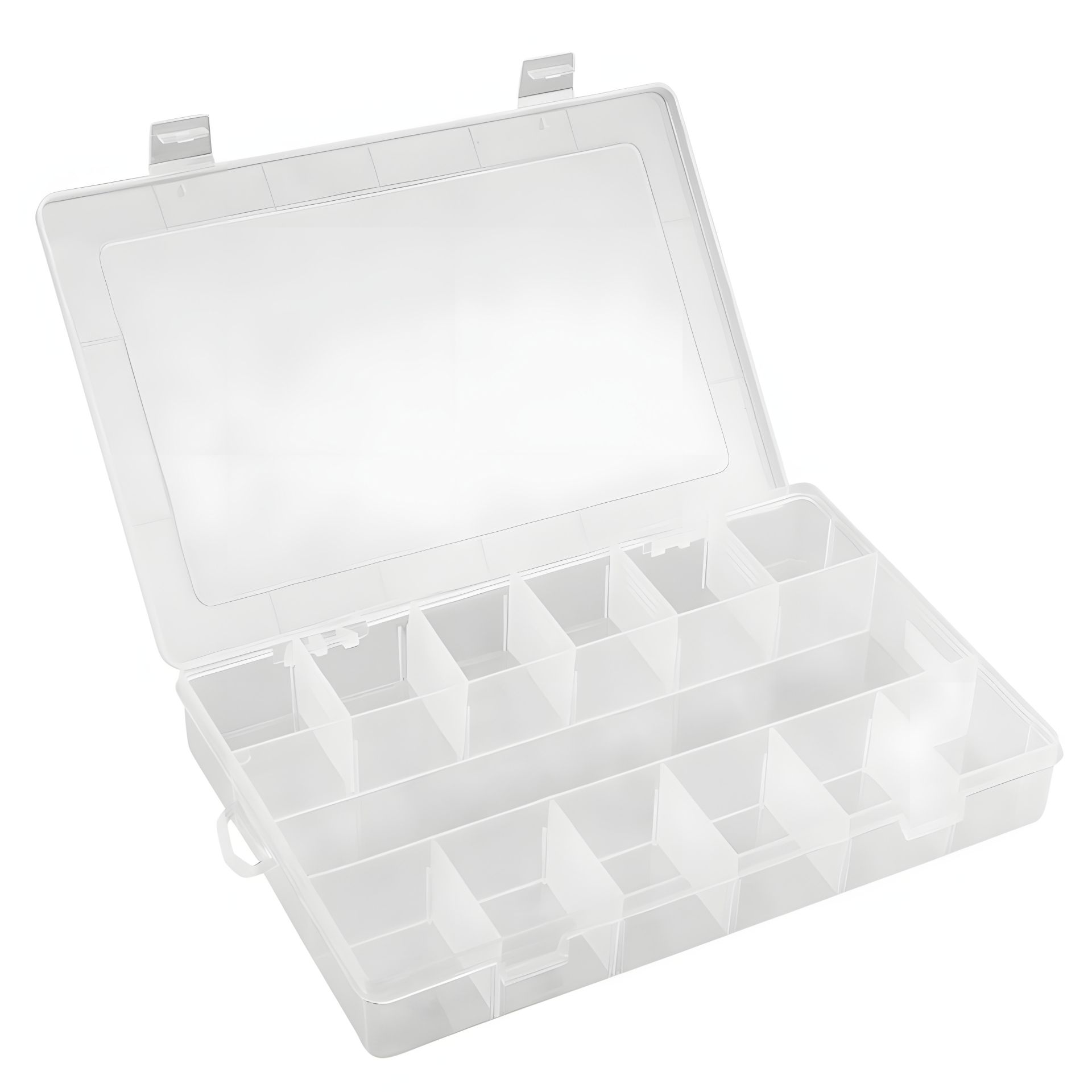 Пластмасовий органайзер 27.3 x 18.8 x 4.4 см, з 13 регульованими перегородками, замки пластмасові, Topex 79R177 Пластмасовий органайзер 27.3 x 18.8 x 4.4 см, з 13 регульованими перегородками, замки пластмасові, Topex 79R177