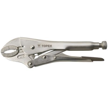 Универсальные зажимные клещи 225 мм, круглые губки, 0-40 мм, сталь CrV Topex 32D855