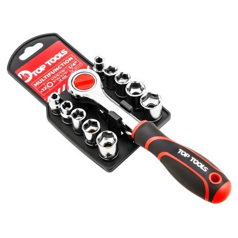 Набір змінних головок 1/4", 12 шт. від Top Tools 38D147 Набір змінних головок 1/4", 12 шт. від Top Tools 38D147