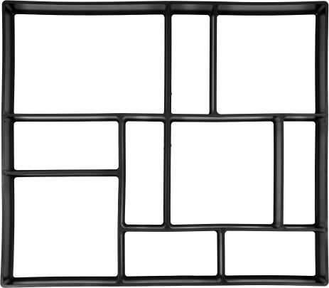 Форми для виготовлення бруківки 450 х 400 x 40 мм Vorel 35061 Форми для виготовлення бруківки 450 х 400 x 40 мм Vorel 35061