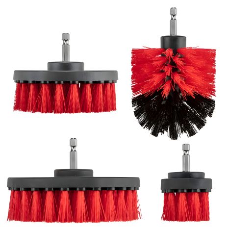 Набор из 4 щеток для чистки под шуруповерт VERTO 62H700