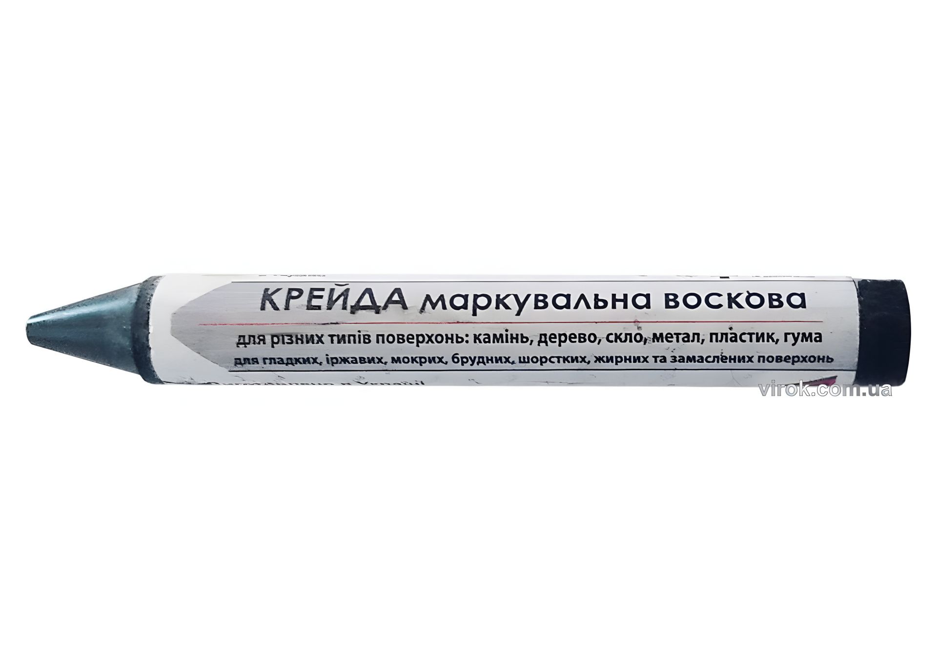 Черная восковая маркировочная мелок TM для различных поверхностей, 13 мм, Virok 16V012, 12 шт Черная восковая маркировочная мелок TM для различных поверхностей, 13 мм, Virok 16V012, 12 шт