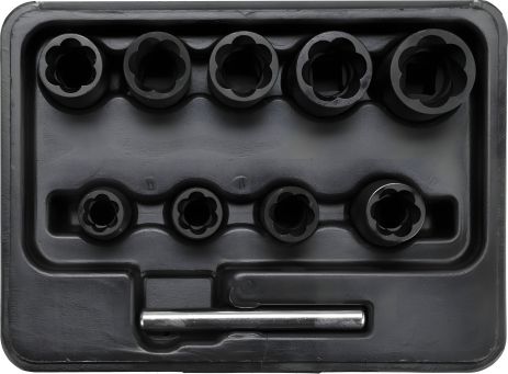 Набор экстракторов для выворачивания сломанных болтов, 10 предметов, Yato (модель YT-0603)