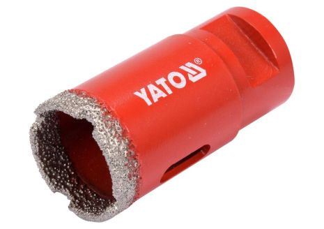 Свердло для кераміки та гресу сухий/мокрий: Ø= 30 мм, алмазна кромка, гвинтове кріплення - М14 YaTo YT-60445