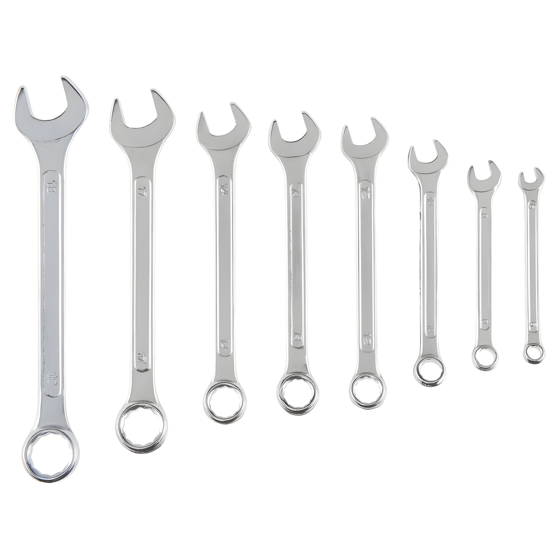 Набор комбинированных ключей, 6-19 мм, из 8 шт. от Top Tools (35D356) Набор комбинированных ключей, 6-19 мм, из 8 шт. от Top Tools (35D356)