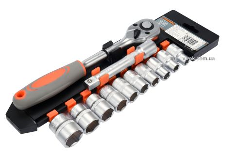 Набір торцевих ключів STHOR 1/2" М10-24 мм 10 предметів Vorel 58633