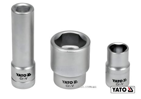 Набір торцевих головок для інжекторних помп 1/2" Cr-V 3 шт Yato YT-17525