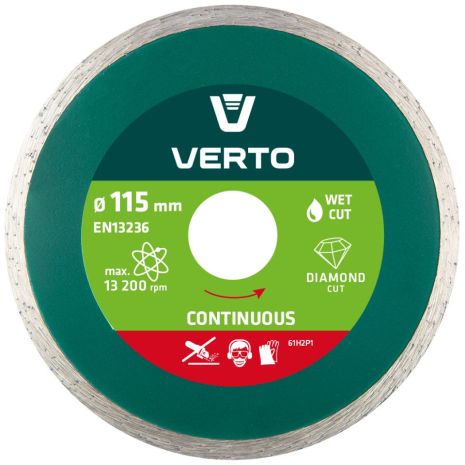 Коло алмазне 115 x 22.2 мм, суцільне, сегмент (H x W) 6 x 2 мм Verto 61H2P1