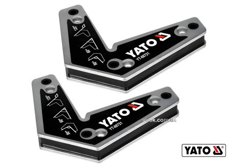 Магнитные сварочные уголки 60°, 90°, 120° 10 кг 2 шт YaTo YT-08721 Магнитные сварочные уголки 60°, 90°, 120° 10 кг 2 шт YaTo YT-08721