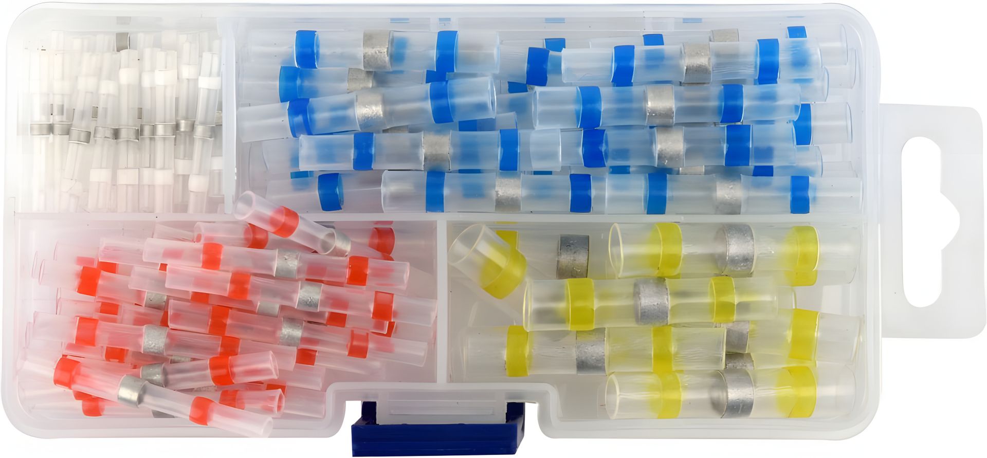Термоусадочные кембрики, оловянные, до 105°C, для проводников 0.25-6 мм², 100 шт. Yato YT-81450 Термоусадочные кембрики, оловянные, до 105°C, для проводников 0.25-6 мм², 100 шт. Yato YT-81450