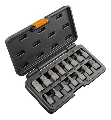 NEO 09-607 Набір екстракторів для зламаних гвинтів 15 шт., сталь CrMo