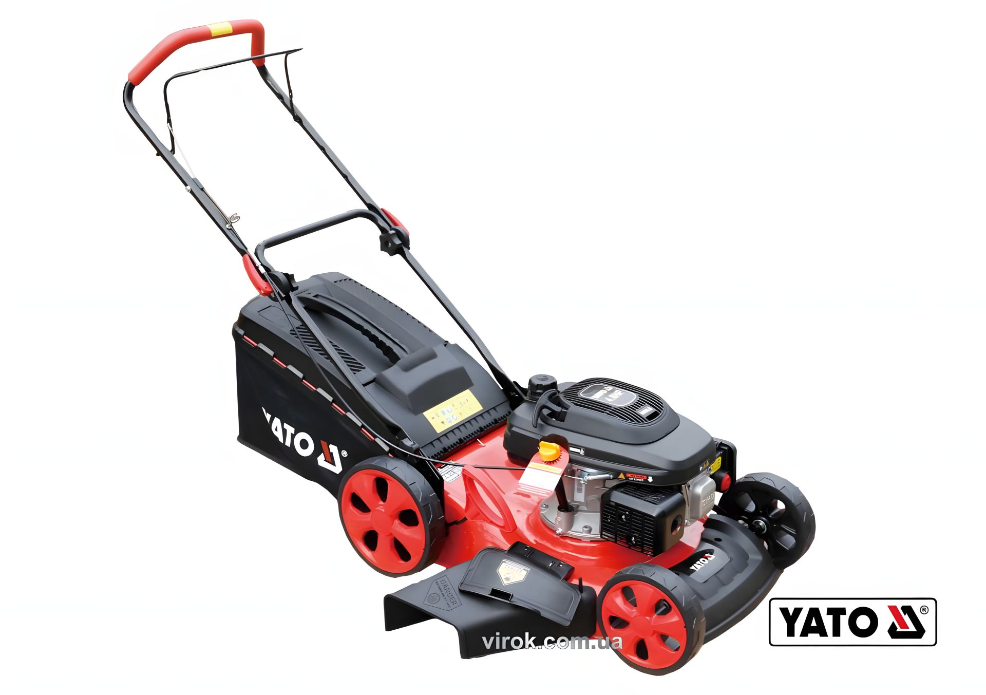 Бензинова газонокосарка Yato YT-85255 на 4х колесах 3.5 кВт Бензинова газонокосарка Yato YT-85255 на 4х колесах 3.5 кВт