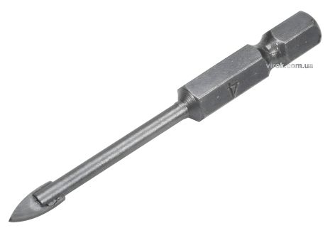 STHOR сверло по стеклу и керамике 4 x 60 мм HEX-1/4" Vorel 21701