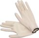 Рабочие перчатки белые из полиэстера с полиуретановым покрытием, размер 9, Vorel 74081
