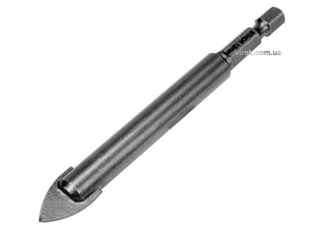 Сверло по стеклу и керамике STHOR 12 x 100 мм HEX-1/4" YG6X Vorel 21706 Сверло по стеклу и керамике STHOR 12 x 100 мм HEX-1/4" YG6X Vorel 21706