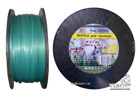 Леска для триммера "витой овал" 2.7 мм x 350 м VIROK 10V023 Леска для триммера "витой овал" 2.7 мм x 350 м VIROK 10V023