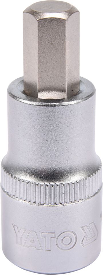 Головка торцева з викрутковою насадкою HEX 1/2" 10 мм 55 мм, Yato YT-04385