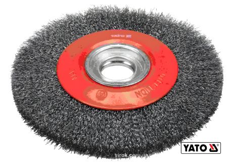 Нержавеющая проволочная щетка 200/32мм на точило Yato YT-47555