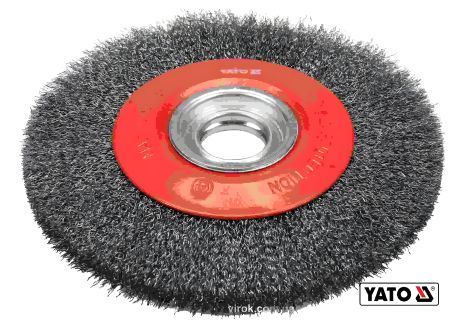 Нержавеющая проволочная щетка 200/32мм на точило Yato YT-47555 Нержавеющая проволочная щетка 200/32мм на точило Yato YT-47555