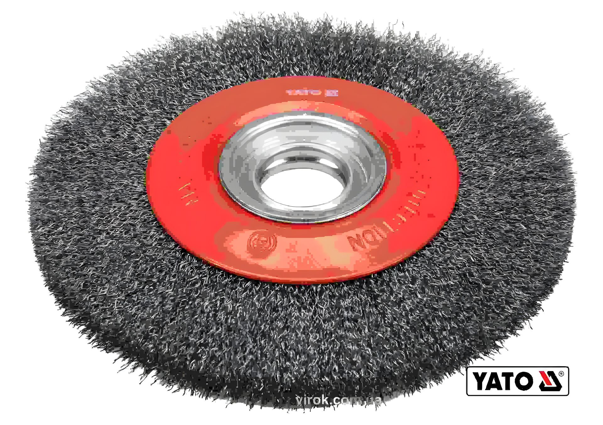 Нержавеющая проволочная щетка 200/32мм на точило Yato YT-47555 Нержавеющая проволочная щетка 200/32мм на точило Yato YT-47555