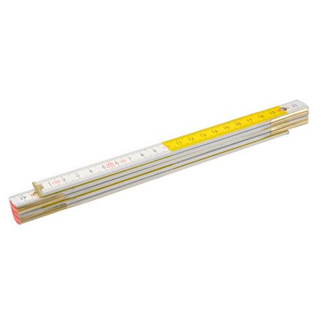 Складной деревянный метр, бело-желтый Topex 26C005 Складной деревянный метр, бело-желтый Topex 26C005