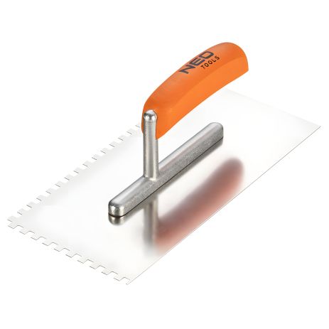 Зубчатая гладилка 270 x 128 мм, зуб 6 х 6 x 6 мм, с деревянной ручкой NEO 50-162 Зубчатая гладилка 270 x 128 мм, зуб 6 х 6 x 6 мм, с деревянной ручкой NEO 50-162