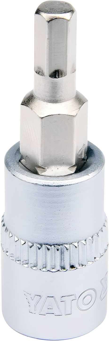 Головка универсальная торцевая с квадратом 1/4" и 6-гранной насадкой M4, длина 37 мм, Yato YT-04371 Головка универсальная торцевая с квадратом 1/4" и 6-гранной насадкой M4, длина 37 мм, Yato YT-04371