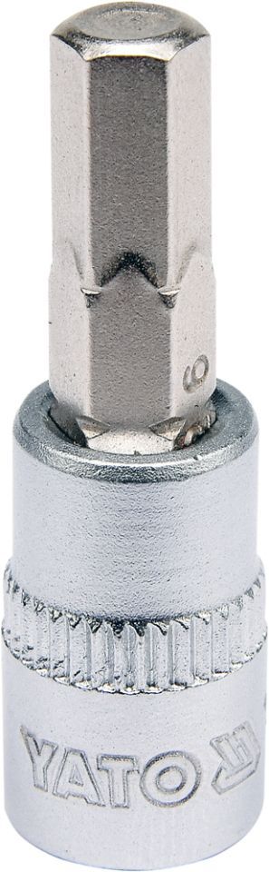 Головка торцева з викрутковою насадкою HEX 1/4" H6 x 37 мм Yato YT-04373 Головка торцева з викрутковою насадкою HEX 1/4" H6 x 37 мм Yato YT-04373