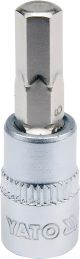 Головка торцева з викрутковою насадкою HEX 1/4" H6 x 37 мм Yato YT-04373