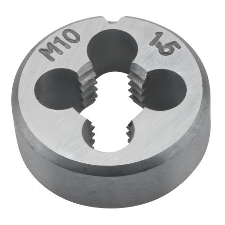 Плашка M10, 25x9 мм, вольфрамовая сталь, Topex 14A310