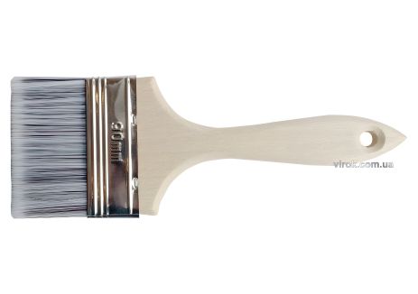 Малярна плоска кисть SUPER PROFI TM 90 мм воскувань три види щетини Virok 19V590