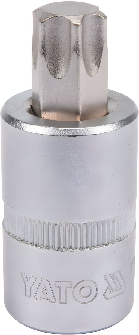 Торцева головка з викрутковою насадкою TORX 1/2" Т60 55 мм Yato YT-04318 Торцева головка з викрутковою насадкою TORX 1/2" Т60 55 мм Yato YT-04318