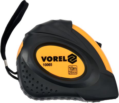 Рулетка Vorel 10065 с метрической шкалой 10 м и двумя фиксаторами Рулетка Vorel 10065 с метрической шкалой 10 м и двумя фиксаторами