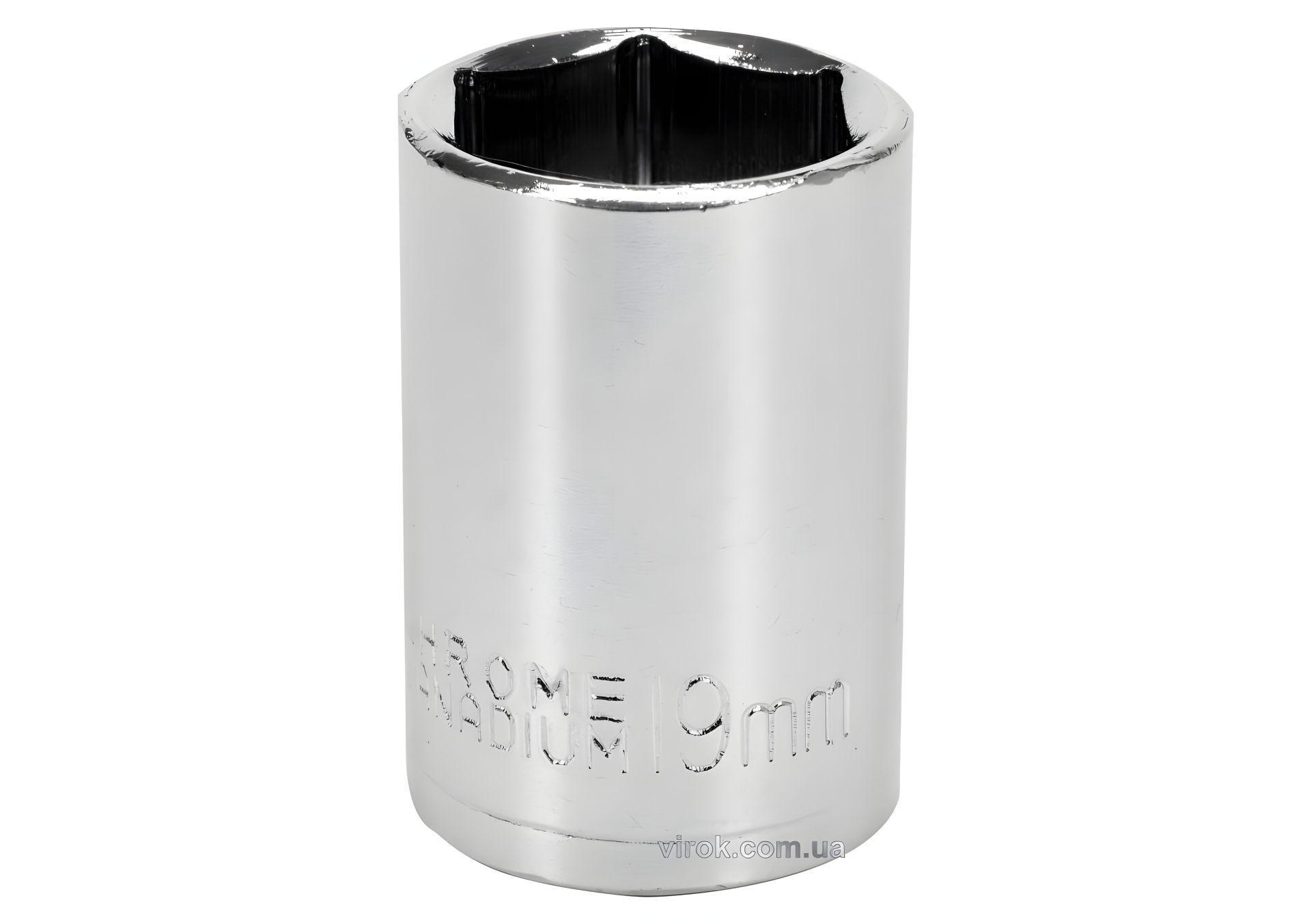 Торцевая головка 6-гранная STHOR : квадрат - 1/2", М19, из углеродистой стали [Блистер] Vorel 53341