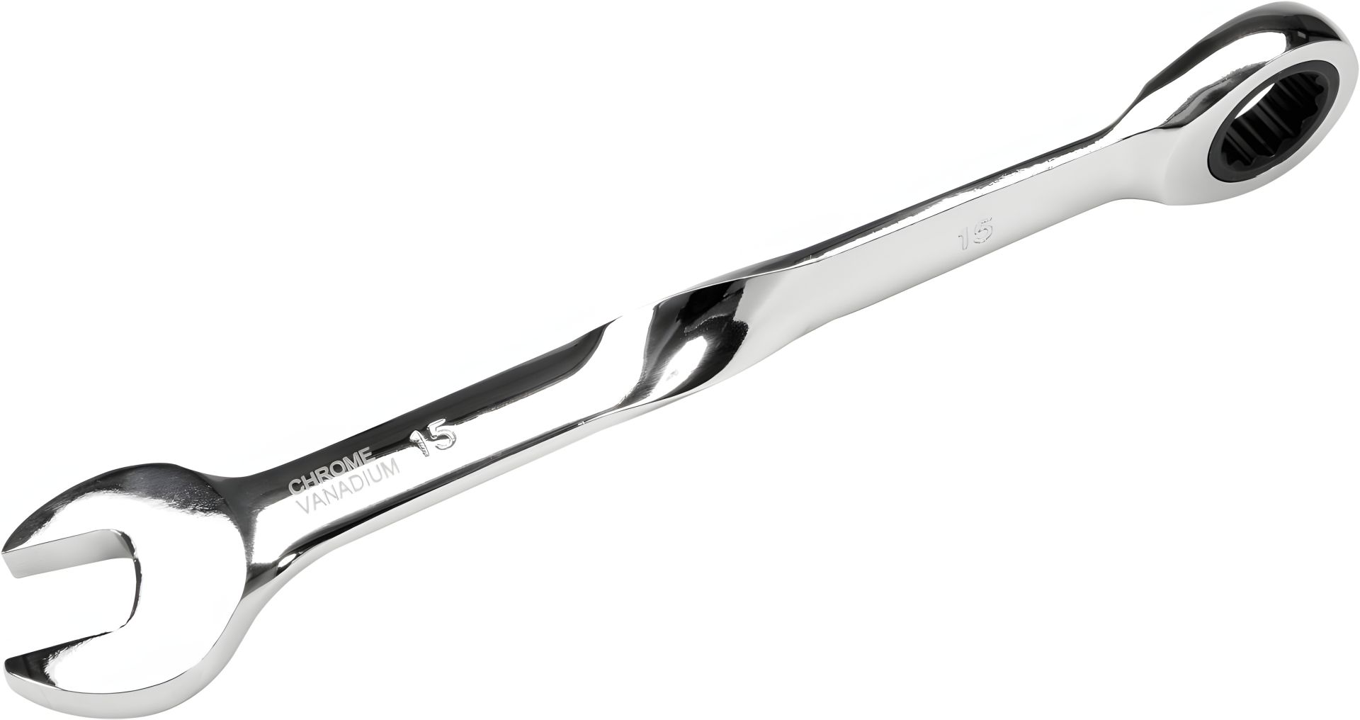 Рожково-накидной ключ с трещоткой 15 x 201 мм HRC 40-45 Cr-V Yato YT-01877 Рожково-накидной ключ с трещоткой 15 x 201 мм HRC 40-45 Cr-V Yato YT-01877