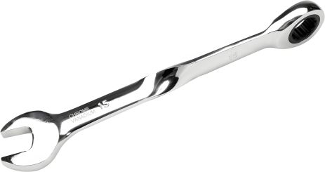 Рожково-накидной ключ с трещоткой 15 x 201 мм HRC 40-45 Cr-V Yato YT-01877 Рожково-накидной ключ с трещоткой 15 x 201 мм HRC 40-45 Cr-V Yato YT-01877