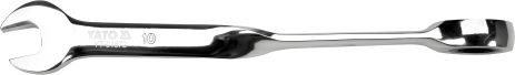 Ключ ріжково-накидний з тріскачкою 10 x 167 мм HRC 40-45 Cr-V від Yato (YT-01872) Ключ ріжково-накидний з тріскачкою 10 x 167 мм HRC 40-45 Cr-V від Yato (YT-01872)