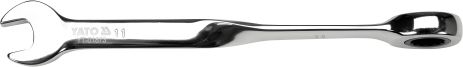 Ключ рожково-накидной с трещоткой 11 x 172 мм, HRC 40-45 Cr-V Yato YT-01873 Ключ рожково-накидной с трещоткой 11 x 172 мм, HRC 40-45 Cr-V Yato YT-01873