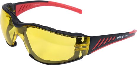 Захисні окуляри жовті, відкриті, Yato YT-73621 з оправою Захисні окуляри жовті, відкриті, Yato YT-73621 з оправою