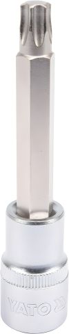 Головка торцева з викрутковою насадкою TORX 1/2" Т50 100 мм Yato YT-04326 - витривала конструкція