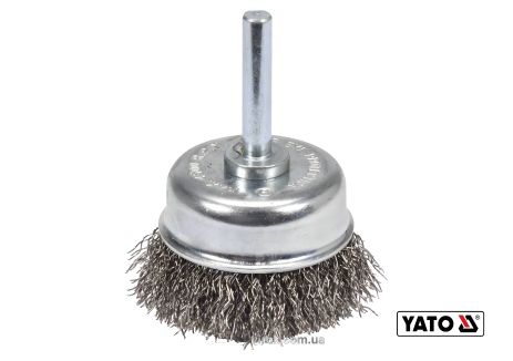 Щітка дротяна для дриля 50мм нержавіюча Yato YT-47497