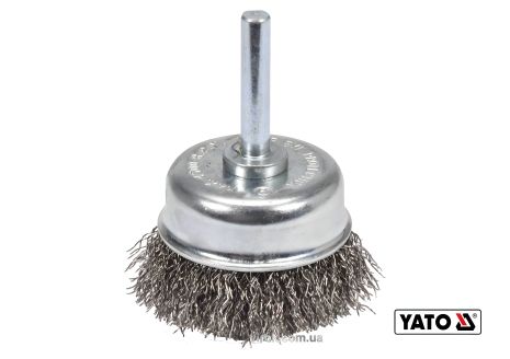 Щітка дротяна для дриля 50мм нержавіюча Yato YT-47497