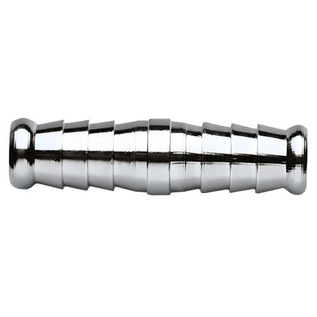 Латунна муфта під шланг двостороння, нікельована, 12 мм, NEO 12-613