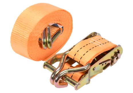 Багажний ремінь для кріплення з тріскачкою, сила натягу – 100/200 кгс, 4 м х 38 мм Vorel 82402