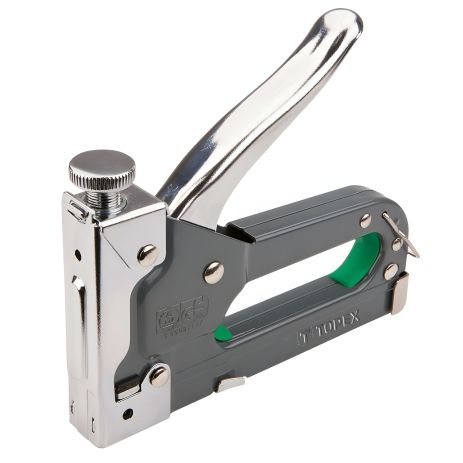 Металевий степлер 6-14 мм для скоб типу G, регулювання сили забивання Topex 41E908