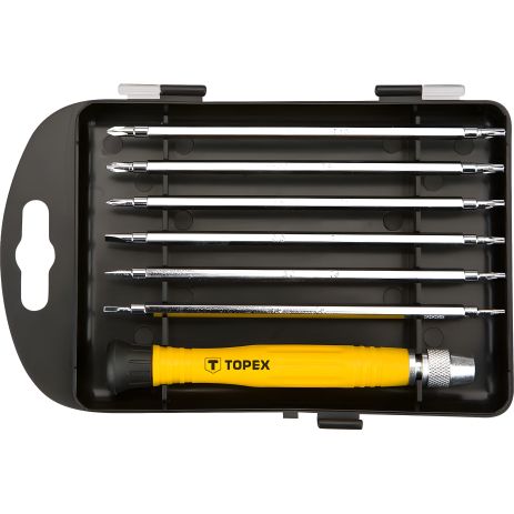 Прецизійні викрутки, набір 7 шт., Topex 3, CrV сталь